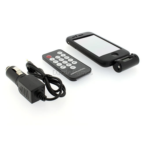FM TRANSMITTER CAR CHARGER FOR IPOD TOUCH IPHONE 3G 3GS